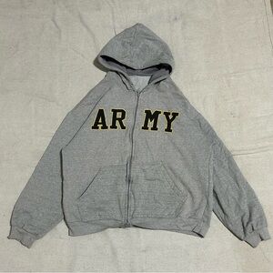 Gray Hoodie with ARMY Print
